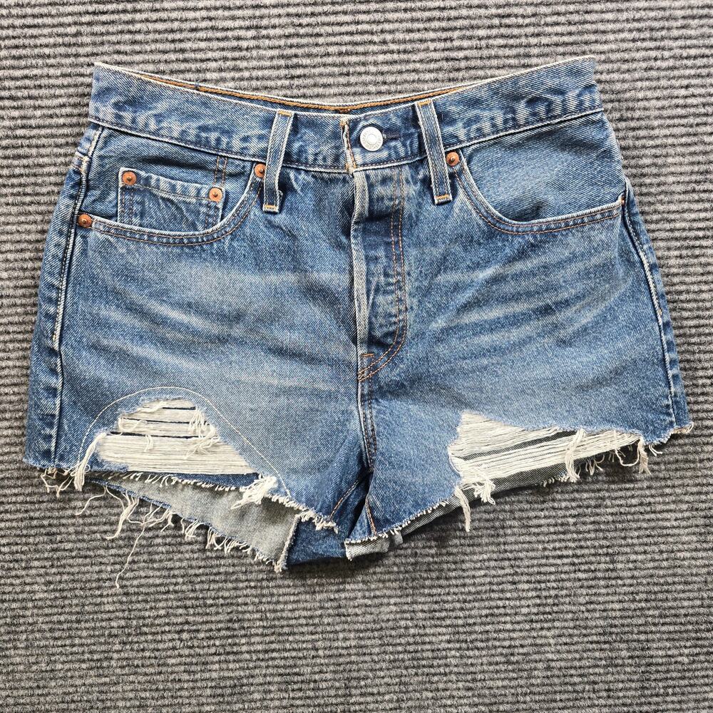Levi’s Shorts Women's 27 Blue 501 Original High Rise Cutoff